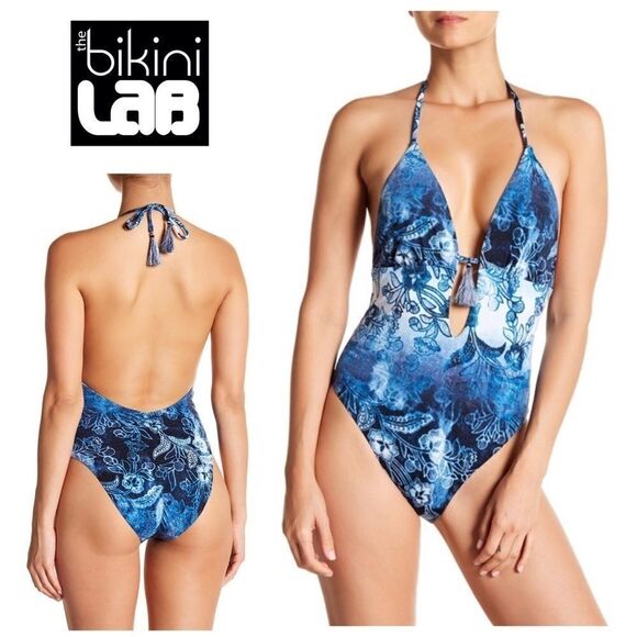 New. Indigo one piece swimsuit. Large - Picture 1 of 8